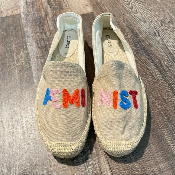 Soludos Feminist Platform Espadrilles NWOT - Picture 4 of 9